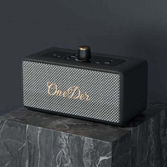 Oneder D3 Retro Leather Casing 30W Dual Units Wireless Bluetooth Speaker, D3  
