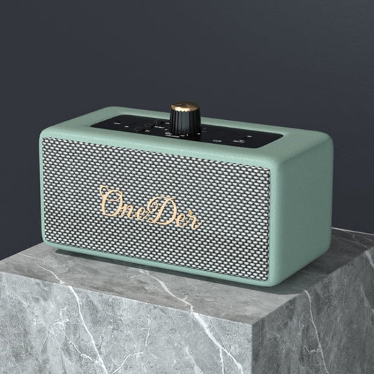 Oneder D3 Retro Leather Casing 30W Dual Units Wireless Bluetooth Speaker, D3  
