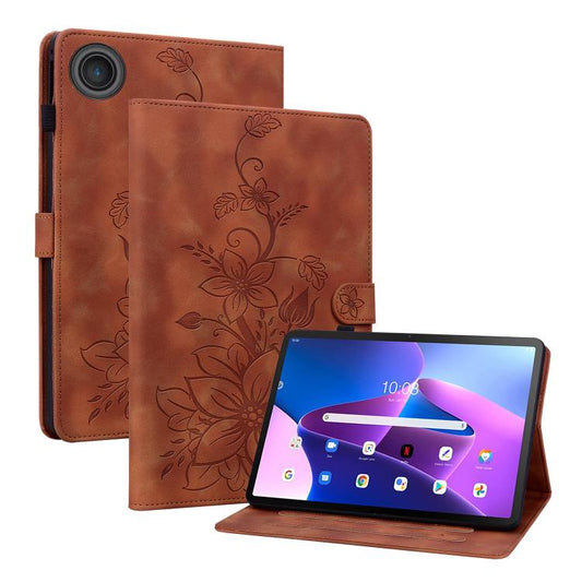 Lily Embossed Leather Tablet Case, For Lenovo ZhaoYang K10C 10.1 inch, For Lenovo Legion Y700 Gen 4, For Lenovo Legion Y700 2025  