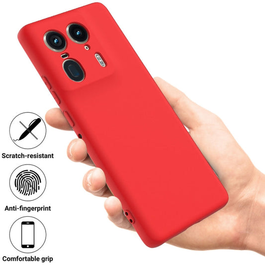 Solid Color Liquid Silicone Dropproof Full Coverage Phone Case, For Motorola Moto X50 Ultra  