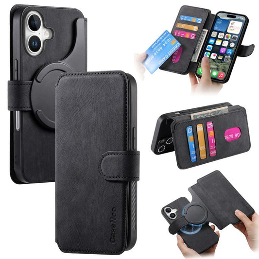 CaseNeo MagSafe RFID Anti-theft Retro Leather Phone Case, For iPhone 18 / 17, For iPhone 18 Pro / 17 Pro, For iPhone 18 Pro Max / 17 Pro Max, For iPhone 17e / 16e  