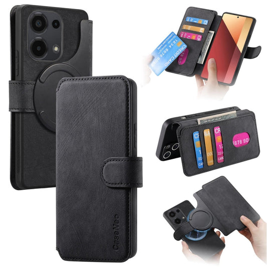 CaseNeo MagSafe RFID Anti-theft Retro Leather Phone Case, For Redmi Note 13 Pro 5G, For Redmi Note 13 5G, For Redmi Note 13 Pro+ 5G, For Redmi Note 12 4G Global  