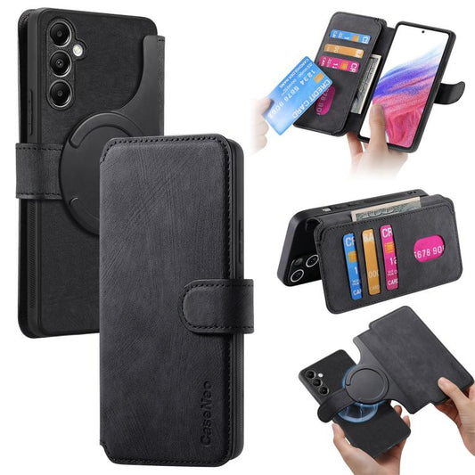 CaseNeo MagSafe RFID Anti-theft Retro Leather Phone Case, For Galaxy A27 5G, For Galaxy A06, For Galaxy A56 5G, For Galaxy A26 5G  