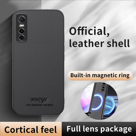 HUIYI Leather Magnetic Phone Case, For vivo Y73s, For vivo Y30  