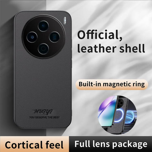 HUIYI Leather Magnetic Phone Case, For vivo V30e, For vivo iQOO Z9, For vivo iQOO Z9 Turbo, For vivo iQOO Neo9  