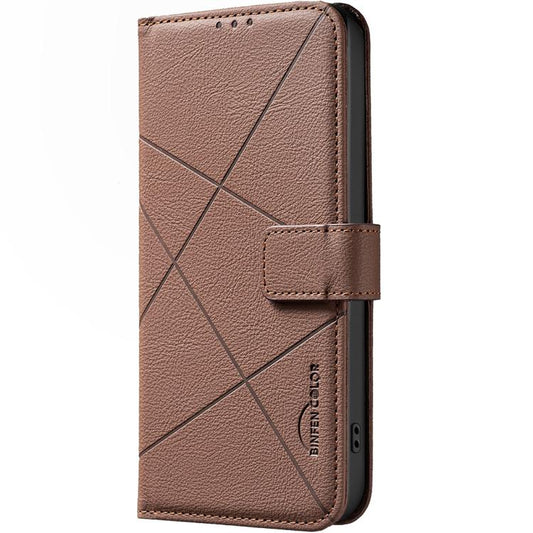Geometric Pattern RFID Leather Phone Case, For Motorola Moto G37/G47/G37 Power 5G, For Motorola Moto G67 5G / G77 5G, For Motorola Edge 70 Fusion 5G, For Motorola Moto G86 5G  