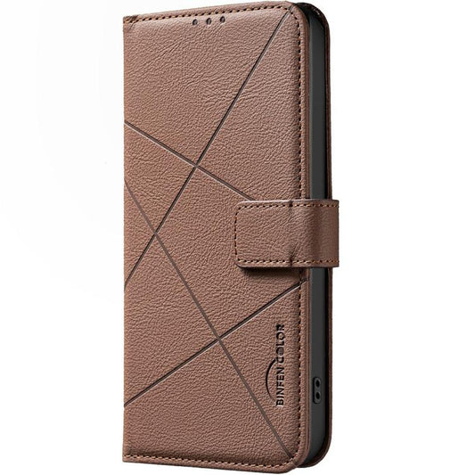 Geometric Pattern RFID Leather Phone Case, For OPPO A79 5G, For OPPO Reno13 F 5G, For OPPO A60 4G, For OPPO Reno11 F 5G  