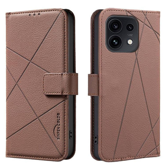 Geometric Pattern RFID Leather Phone Case, For OPPO Reno15 F 5G Global, For OPPO Reno15 5G Global, For OPPO A6 Pro 5G/4G Global / F31 5G, For OPPO Reno14 F 5G  