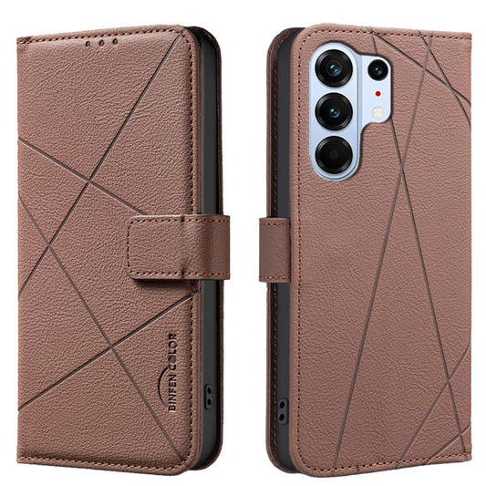 Geometric Pattern RFID Leather Phone Case, For Tecno Camon 50 4G, For Tecno Spark Go 3, For Tecno Pova 7 Pro 5G, For Tecno Spark 40 Pro 4G  