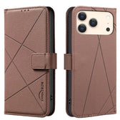 Geometric Pattern RFID Leather Phone Case, For iPhone 17 Pro Max, For iPhone 17 Pro, For iPhone 17, For iPhone Air  