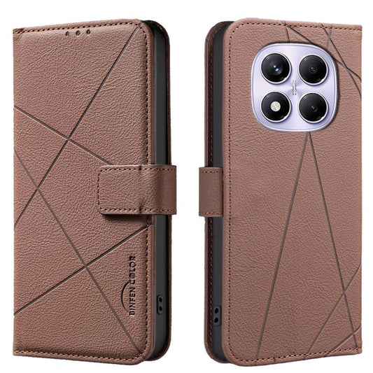 Geometric Pattern RFID Leather Phone Case, For Redmi Note 13 4G, For Redmi K70E, For Redmi Note 13 5G, For Redmi 13C  