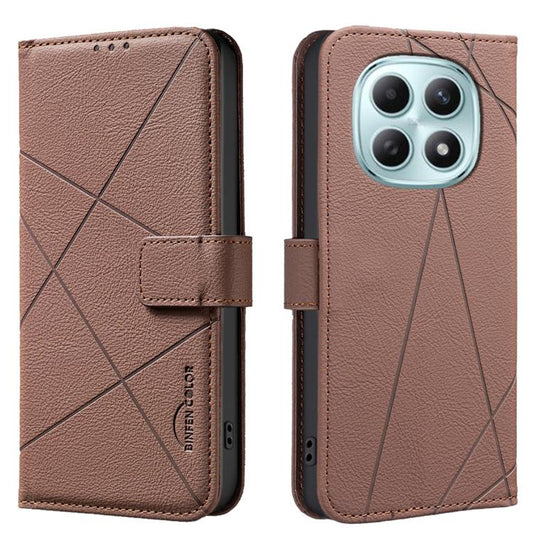 Geometric Pattern RFID Leather Phone Case, For Redmi Turbo 4, For Redmi 14C, For Redmi Note 14 5G, For Redmi Note 14 Pro 4G  