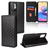 Cubic Grid Texture Flip Leather Phone Case, For Redmi Note 10 JE, For Redmi Note 10T 5G, For Redmi Note 8 2021  