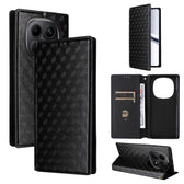 Cubic Grid Texture Flip Leather Phone Case, For Redmi K80 / K80 Pro, For Redmi Note 14 Pro 4G Global, For Redmi Note 14 4G 163.25mm, For Redmi Note 14 Pro+ 5G  