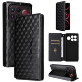 Cubic Grid Texture Flip Leather Phone Case, For Redmi Note 15 Pro 5G Global 163.6mm, For Redmi Note 15 5G Global 164mm, For Redmi 15 5G Global / 15 4G SEA 169mm, For Redmi 15 5G / 4G EU 171mm  