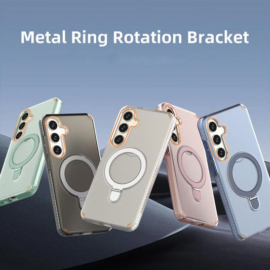 Colorful 2 in 1 MagSafe Ring Holder Phone Case, For Samsung Galaxy S25+ / S24+ 5G, For Samsung Galaxy S25 Ultra 5G, For Samsung Galaxy S24 Ultra 5G  
