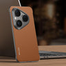 SULADA Frameless Top Layer Cowhide Leather PC Phone Case, For Huawei Pura 80 5G  