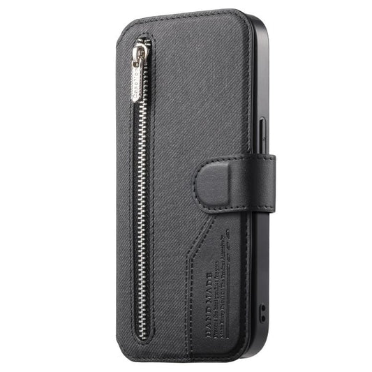 Twill Fabric MagSafe RFID Anti-theft Zipper Wallet Leather Phone Case, For Galaxy S25+ 5G, For Galaxy S24 FE 5G, For Galaxy S24+ 5G, For Galaxy S24 5G  