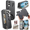 Twill Fabric MagSafe RFID Anti-theft Zipper Wallet Leather Phone Case, For Galaxy S25+ 5G, For Galaxy S24 FE 5G, For Galaxy S24+ 5G, For Galaxy S24 5G  