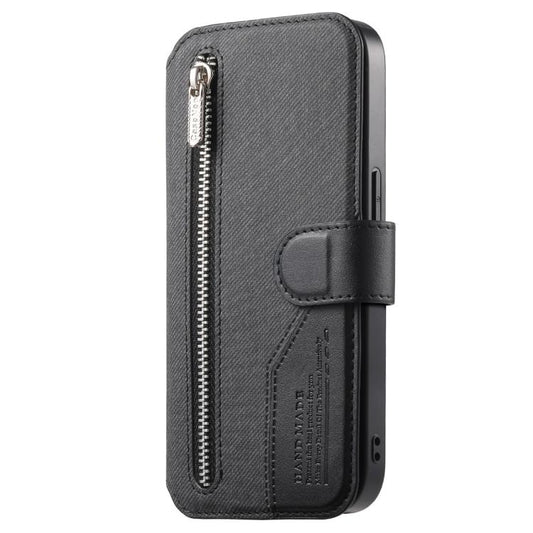 Twill Fabric MagSafe RFID Anti-theft Zipper Wallet Leather Phone Case, For Galaxy S26+ 5G, For Galaxy S26 Ultra 5G, For Galaxy S25 Edge 5G, For Galaxy S25 5G  