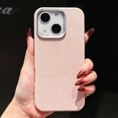 Wool Linen Fabric Full Coverage Magnetic Phone Case, For iPhone 14, For iPhone 14 Pro, For iPhone 14 Pro Max  