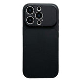 Leather Textured Large Window Full Coverage Phone Case, For iPhone 15 Pro Max, For iPhone 15 Pro, For iPhone 15  