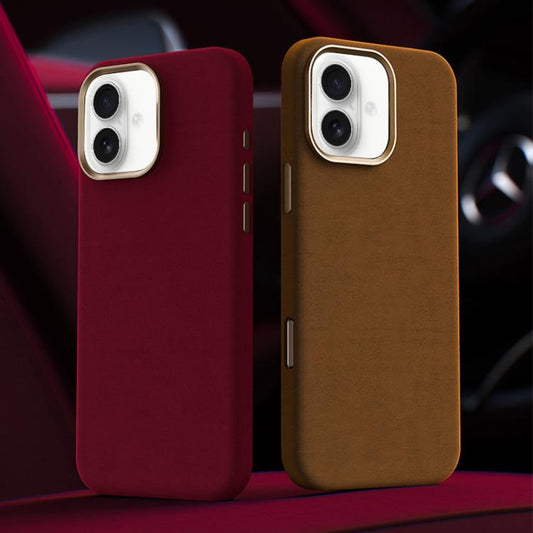 Ottilan Series Full Coverage Magnetic Microfiber Leather PC Phone Case, For iPhone 16, For iPhone 15 Pro Max, For iPhone 15 Pro  