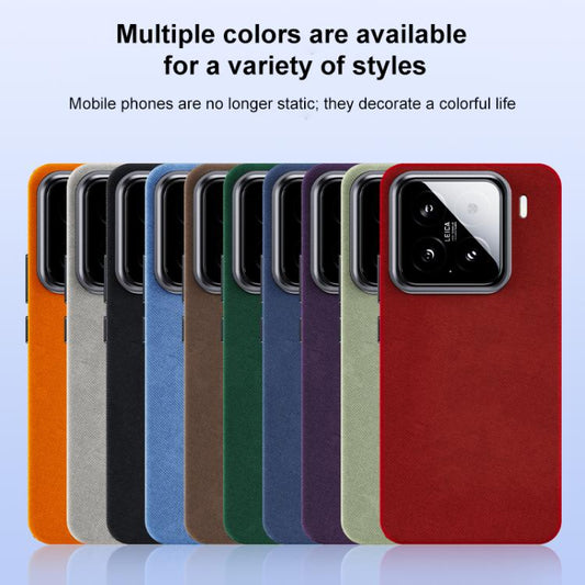 Flannel Textured Magnetic Full Coverage Phone Case, For Xiaomi 15S Pro, For Xiaomi 15 Pro, For Xiaomi 15, For Xiaomi 14 Pro  