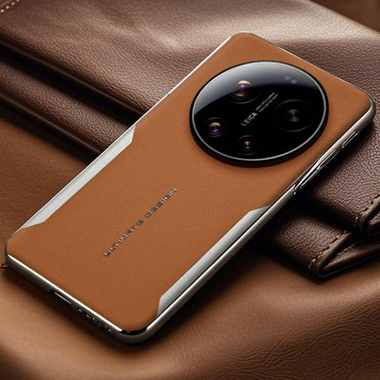 Electroplated Frame Sheepskin Texture Morandi Color Shockproof Phone Case, For Xiaomi 17 Ultra, For Xiaomi 17 Pro Max, For Xiaomi 17 Pro, For Xiaomi 15 Ultra, For Xiaomi 14 Ultra, For Xiaomi 13 Ultra  