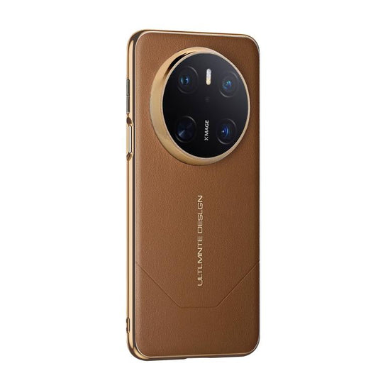 Electroplated Soft Frame Heat Dissipation Vegan Leather Shockproof Phone Case, For Huawei Mate 70, For Huawei Pura 70 Pro/70 Pro+, For Huawei Mate 60 Pro, For Huawei Mate 60  