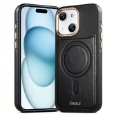 ESEBLE Crazy Horse Pattern Airbag Shockproof Magnetic Phone Case, For iPhone 15  