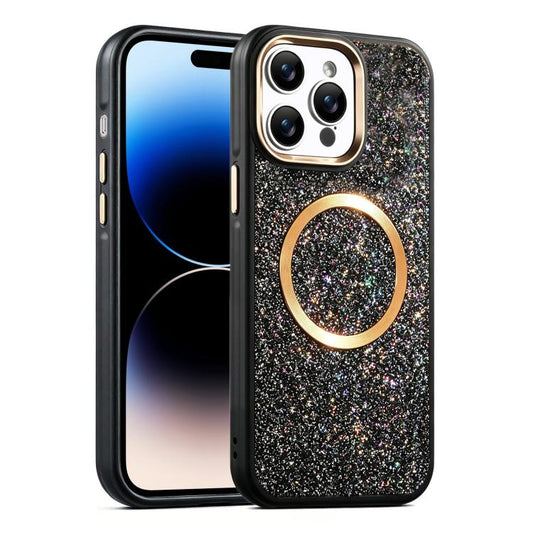 Glitter Airbag Shockproof Magnetic Phone Case, For iPhone 14 Pro Max, For iPhone 13 Pro Max, For iPhone 13 Pro  