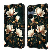 Crystal-Like Painted Vegan Leather Phone Case, For Galaxy A06 5G / A06 4G  