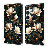 Crystal-Like Painted Vegan Leather Phone Case, For Galaxy A16 5G  