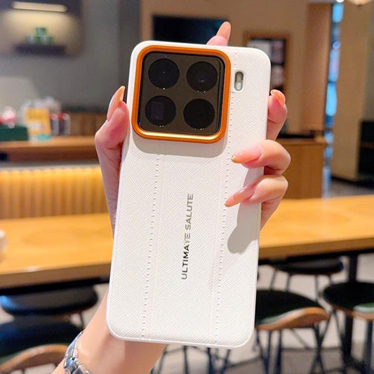 Metal Camera Lens Frame Buttons Vegan Leather Phone Case, For Xiaomi 15 Pro, For Xiaomi 15, For Xiaomi 14 Ultra, For Xiaomi 14 Pro, For Xiaomi 14  