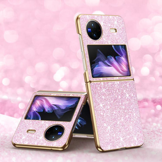 Electroplate Glittery Shockproof Phone Case, For vivo X Flip  