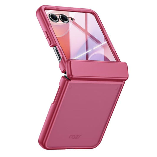 Semi-transparent Frosted Hinge Integrated Film Phone Case, For Motorola Razr 70+ / 60 Pro / 50 Ultra  
