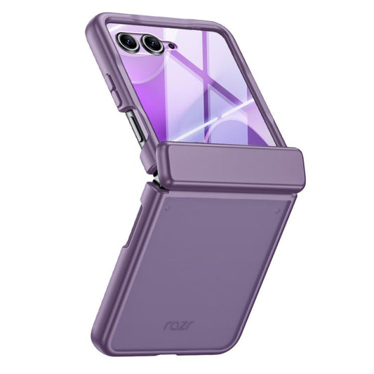 Semi-transparent Frosted Hinge Integrated Film Phone Case, For Motorola Razr 70+ / 60 Pro / 50 Ultra  