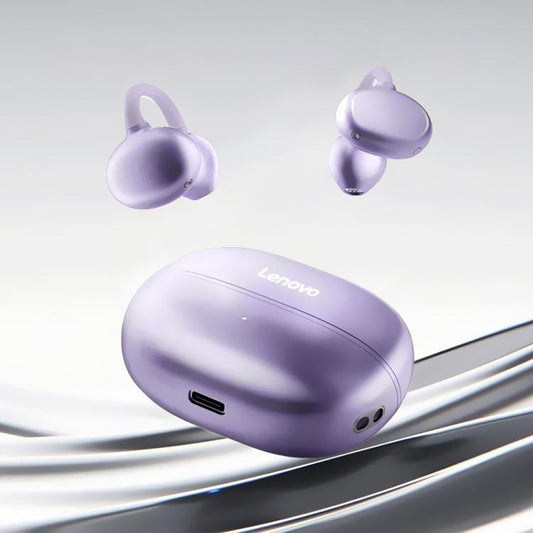 Lenovo EA419 Open Ear Clip-On True Wireless Bluetooth Earphone  Purple