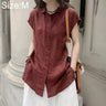 Lightweight Wrinkle-Resistant Quick-Dry Women Short Sleeve Shirt, M, L, XL, 2XL, 3XL  M / Red