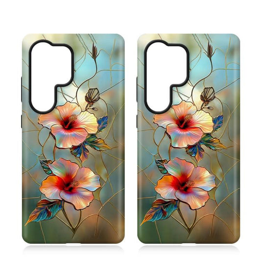 Colorful Romantic Art Floral Phone Case, For Galaxy S22 Ultra 5G, For Galaxy S22+ 5G, For Galaxy S22 5G  