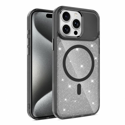 Luxury Glitter TPU + PC Magnetic Phone Case, For iPhone 15 Pro Max, For iPhone 15 Pro, For iPhone 15, For iPhone 14 / 13  