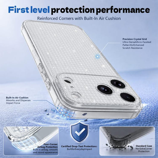 Sparkling Diamond Glitter Airbag Phone Case, For iPhone 13 Pro, For iPhone 13, For iPhone 12, For iPhone 12 Pro Max  