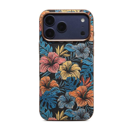 Denior Vintage Boho Embroidery Style Magnetic Protective Phone Case, For iPhone 14 Pro, For iPhone 14 Pro Max  