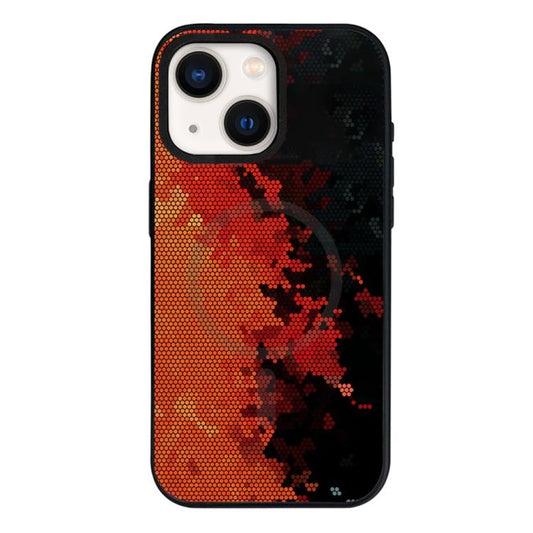Camouflage Mosaic Detachable Dual Magnetic PC Hybrid TPU Phone Case, For iPhone 13, For iPhone 12, For iPhone 12 Pro Max  