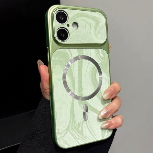 Water Ripple PC Magnetic Vegan Leather Phone Case, For iPhone 16 Pro, For iPhone 16 Plus  