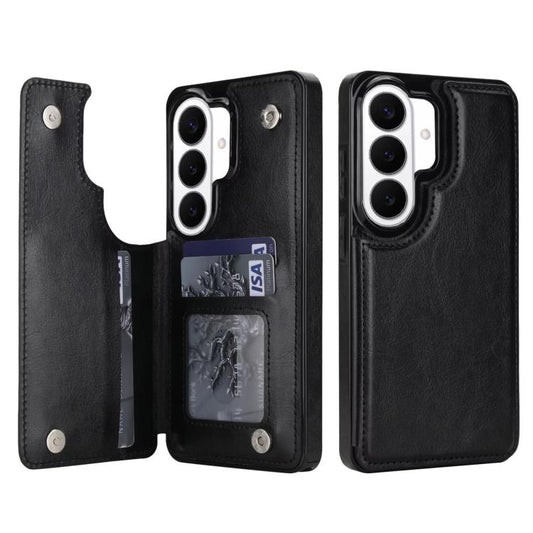 Magnetic Snap Multifunctional Card Wallet Holder Phone Case, For Galaxy S26+ 5G, For Galaxy S26 Ultra 5G, For Galaxy S26 5G  