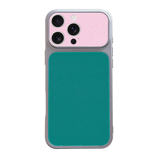 Corning Leather Textured Large Window Phone Case, For iPhone 16 Pro