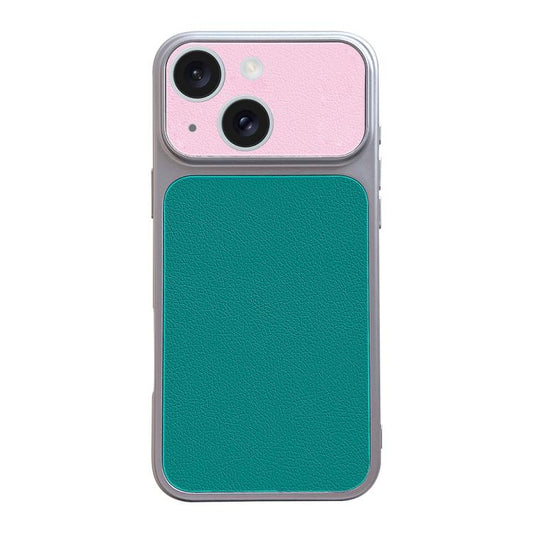 Corning Leather Textured Large Window Phone Case, For iPhone 15 Plus  