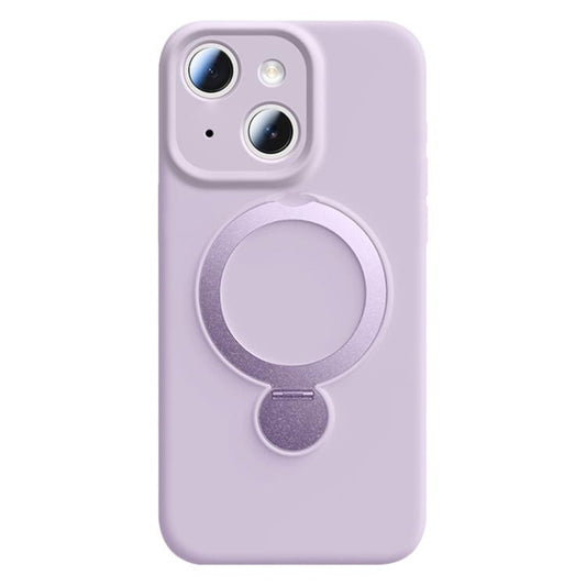Liquid Silicone 360 Rotating Holder Magnetic Phone Case, For iPhone 13  